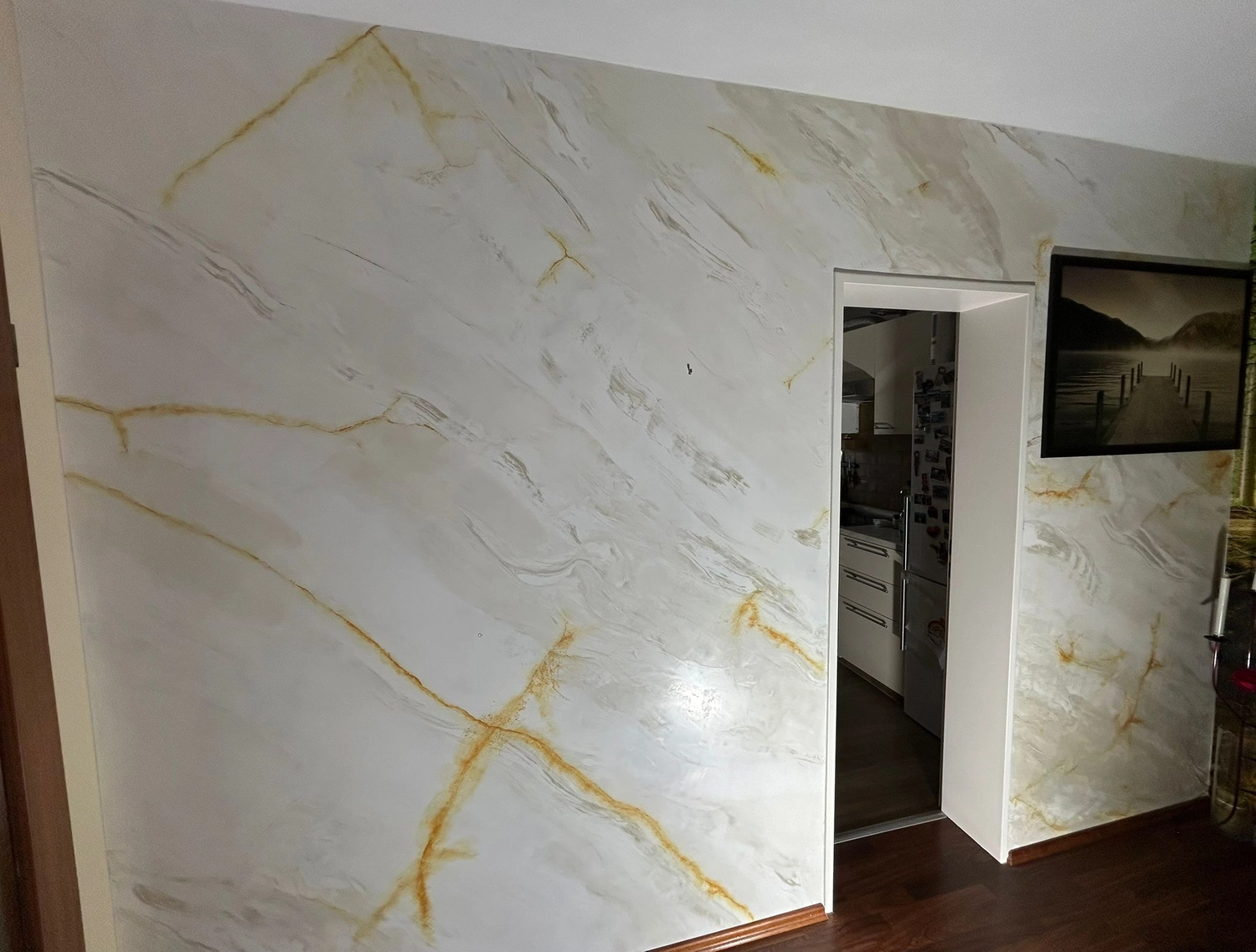 TS Malerfachbetrieb - Maler und Lackierer - Wandmalerei in Marmoroptik